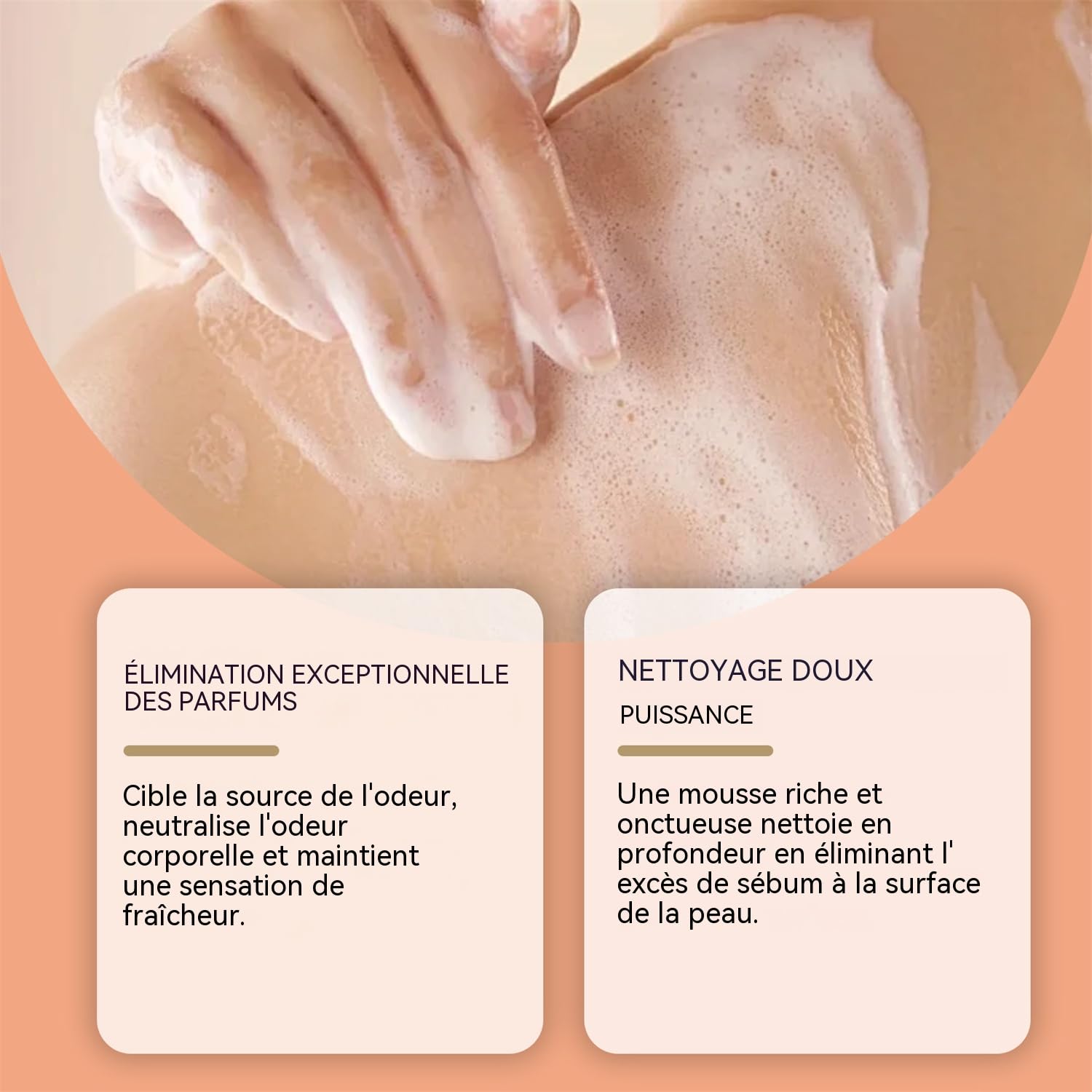 Savon Purifiant au Kaki Original – Savon Naturel, Déodorant Doux, Hydratant Visage & Corps, Soin Peau Mature & Sensible