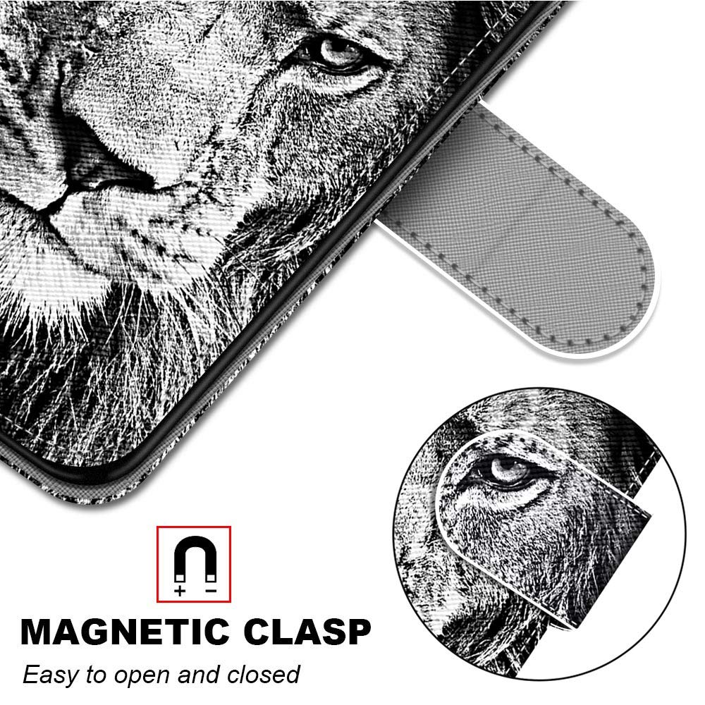 DiaryTown Cover Portafoglio Per OPPO A16 / A55 5G / A54 4G - Custodia A Libro Con Slot Carte E Supporto, Design Stella