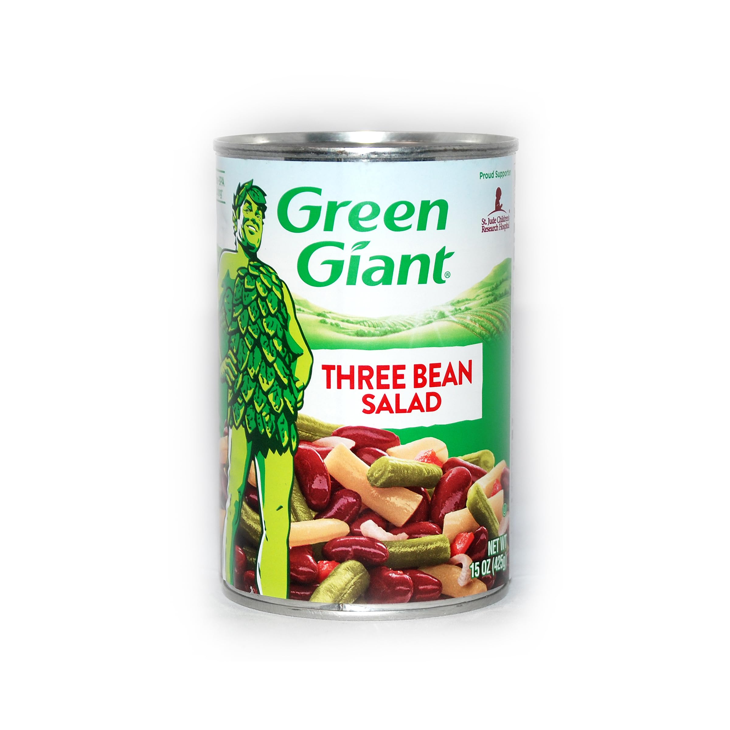 Green Giant 3 Bean Salad Bundle - 6 x 15 Oz Cans of Green Giant Three Bean Salad, Bundled with a JFS Recipe Card