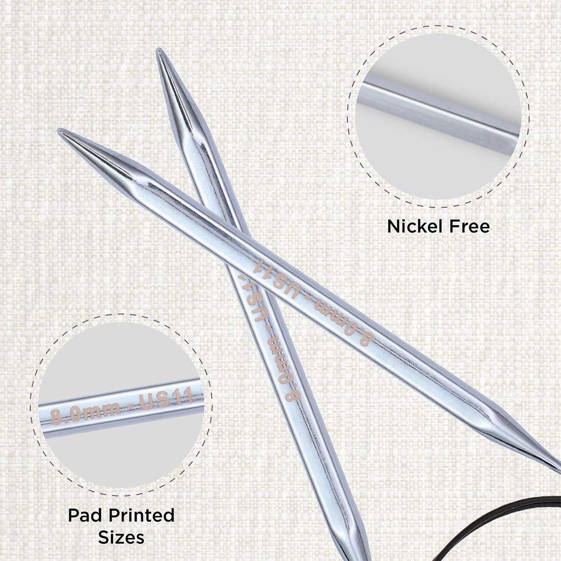 KnitPro Nova Cubics Fixed Circular Needle 47