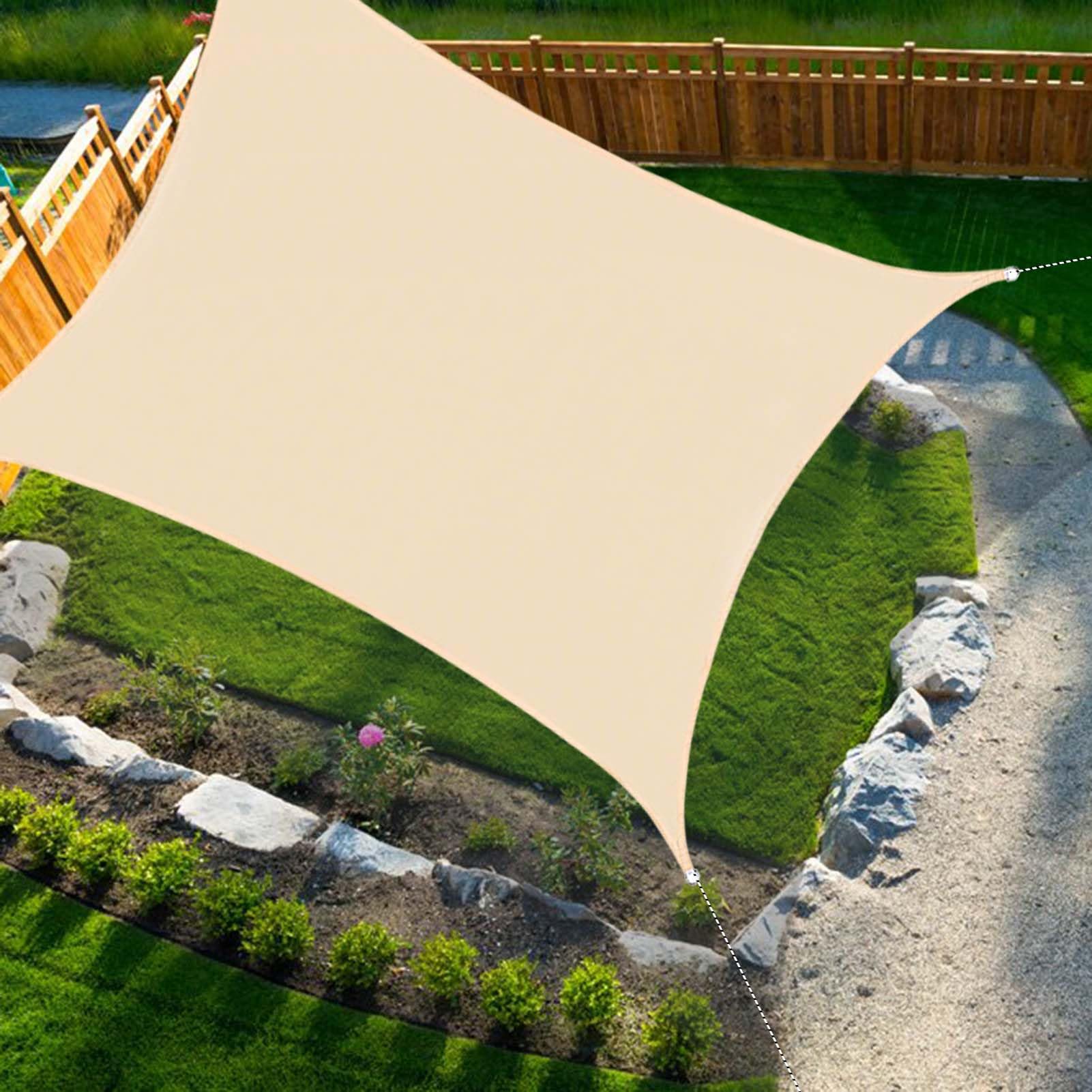 Voile d'ombrage imperméable pour aménager un abri d'auto ou une terrasse