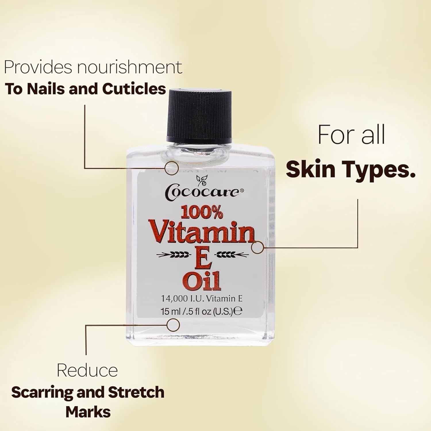 Cococare 100% Vitamin E Oil, 0.50 oz (Pack of 7)