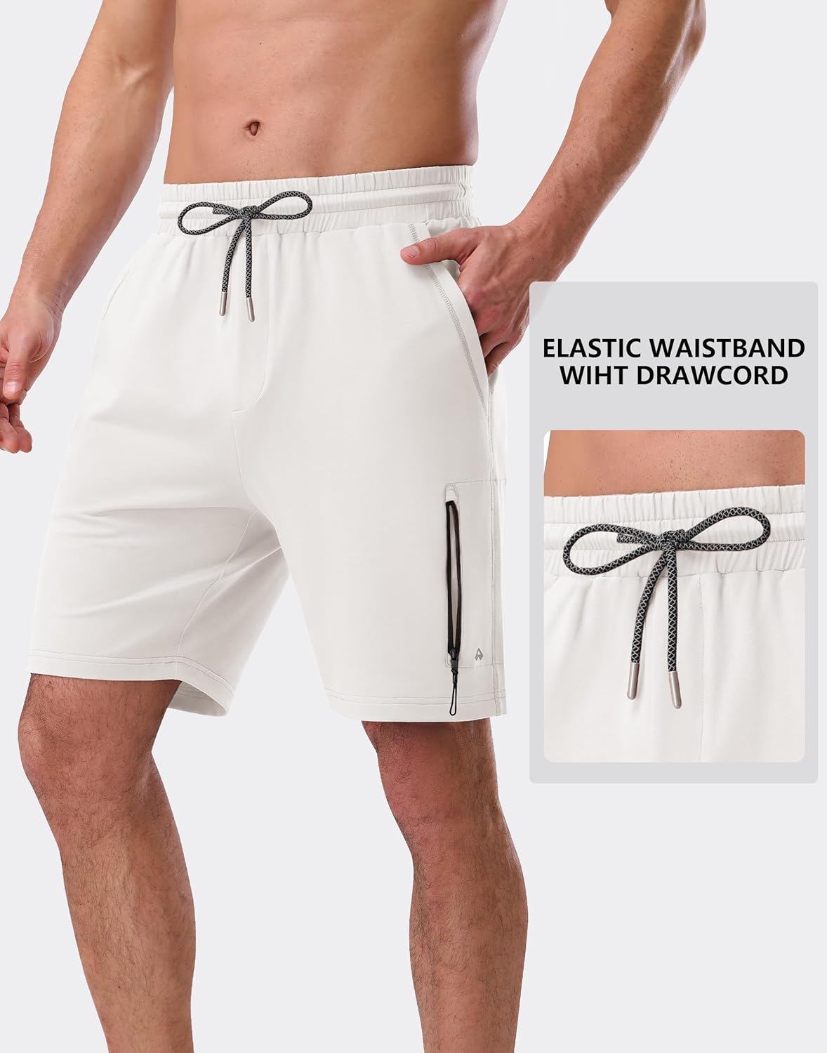 Pioneer Camp Sweat Shorts for Men 7" Inseam Cotton Athletic Casual Shorts with 4 Pockets for Gym Workout Lounge Summer Shorts