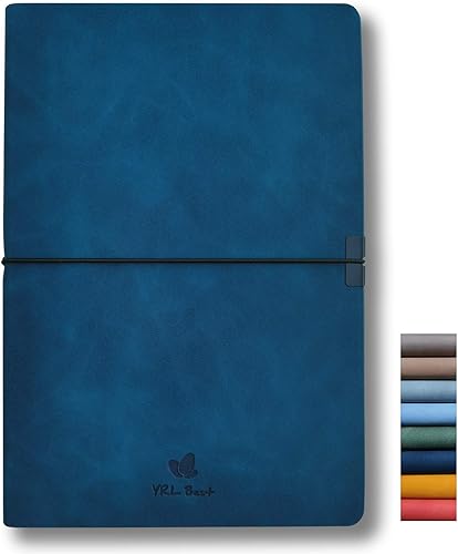 Miniatura 13 de Cuaderno de tapa blanda, cuadrícula de puntos/puntos, A5, 5.8 x 8.3 pulgadas, piel sintética de alta calidad, papel grueso cremoso, encuadernado