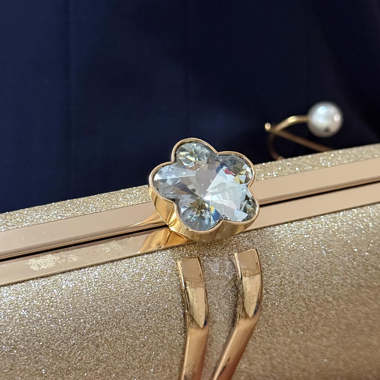 Aovtero Evening Bag Clutch Purses Women Wedding Party Bridal Handbag with Chain - Image 6