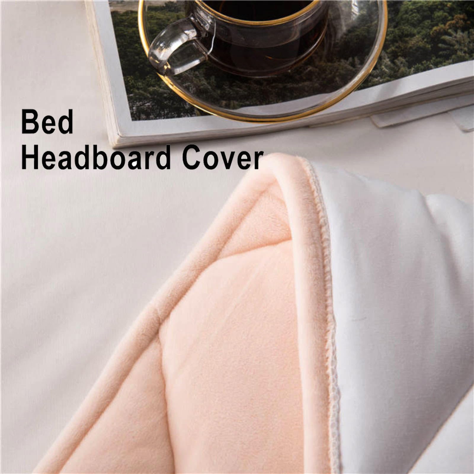 Copritestiera Letto Copertura/Copri Testata Letto Matrimoniale Singolo Imbottito Fodera Protezione, Elastica A Tinta Unita Cover Testiera Imbottita per Camera da Letto,brown-150cm