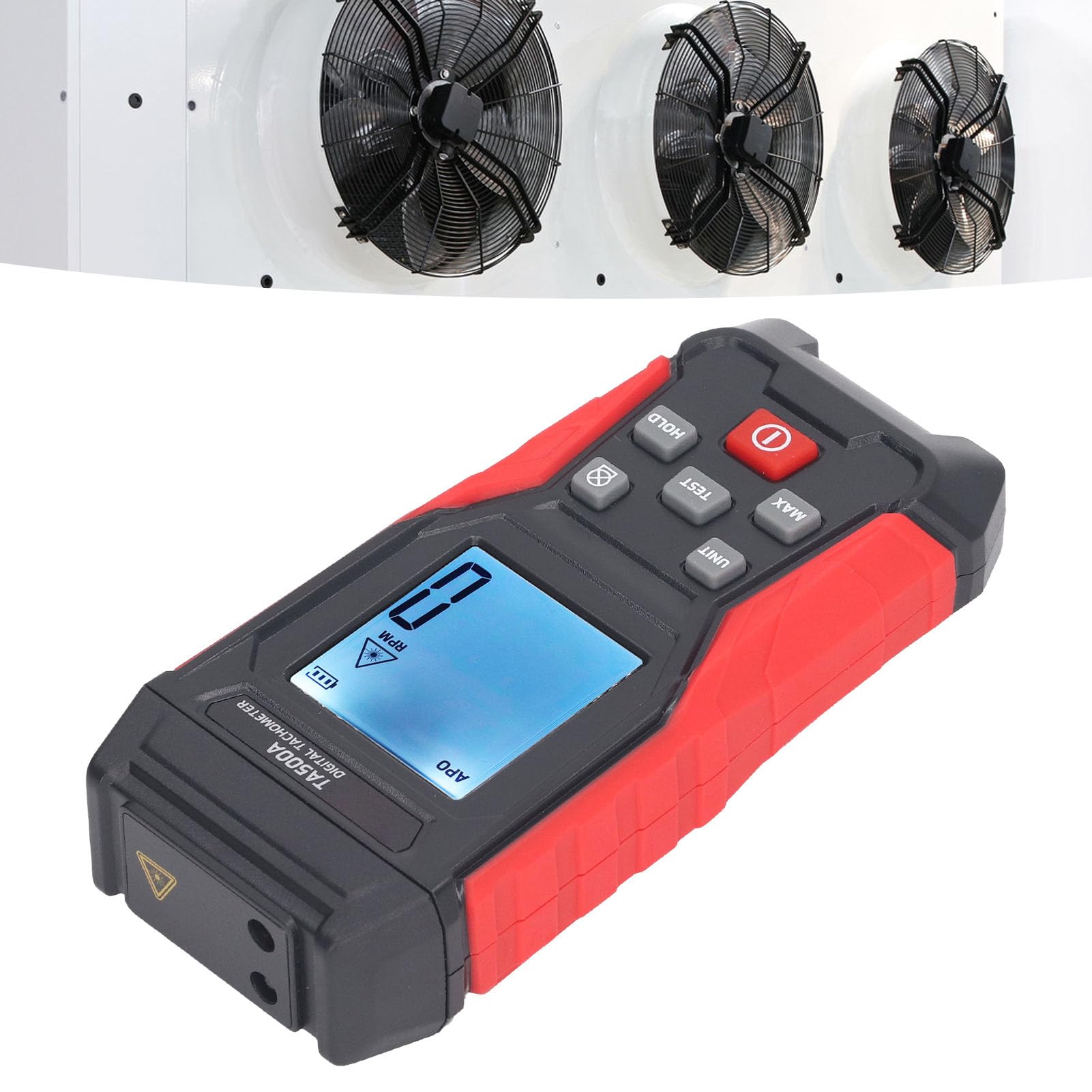 Obrotomierz RPM, Obrotomierz Cyfrowy, Bezkontaktowy Przenośny Miernik RPM, Zawór z blokadą, Pomiar 3-100000RPM, Czujnik Półprzewodnikowy, Łatwe, Tachometry
