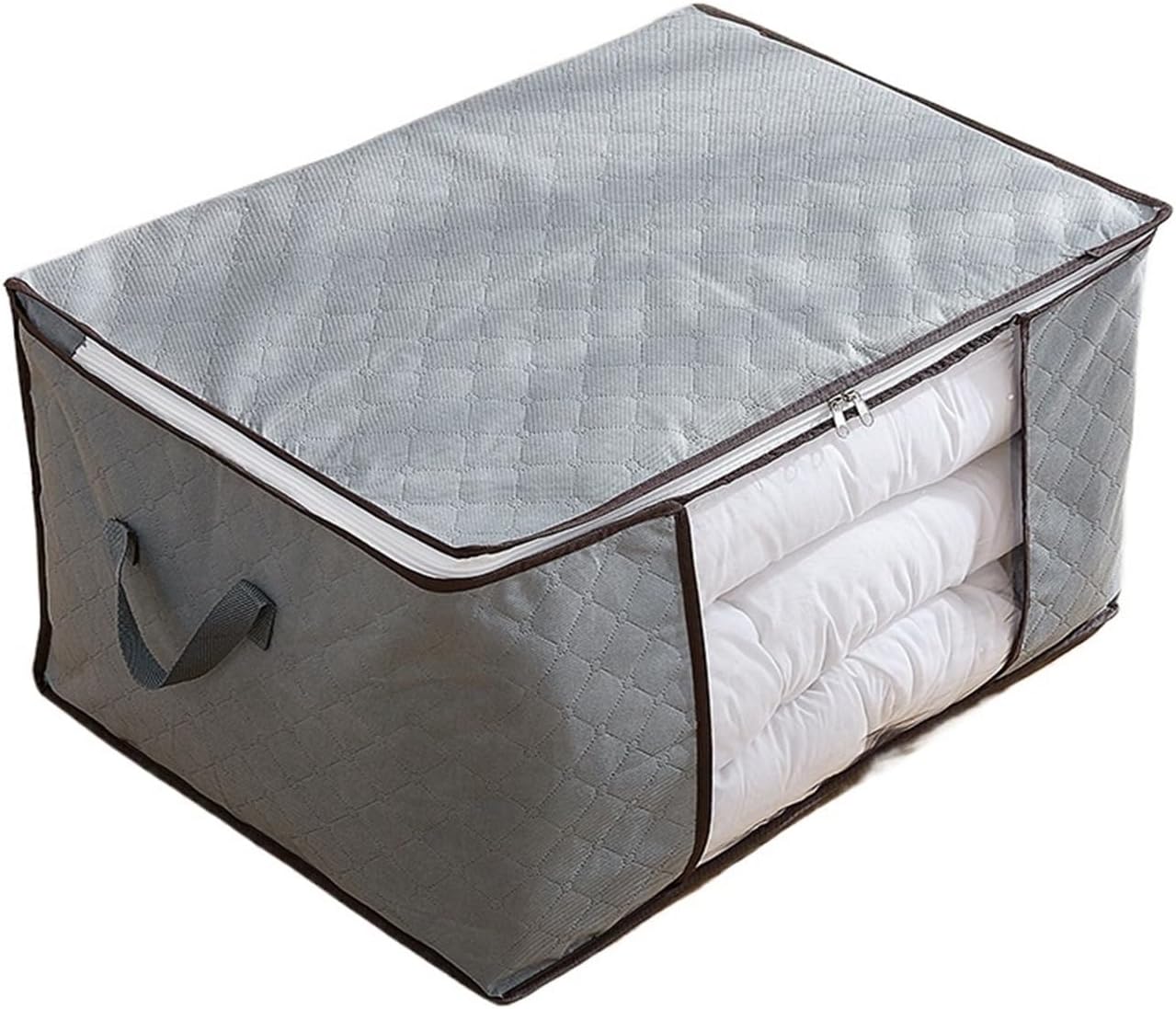 3PCS Clothes Storage Bins Foldable Closet Organizer Storage Containers With Handles Thick Fabric For Clothing Blanket F