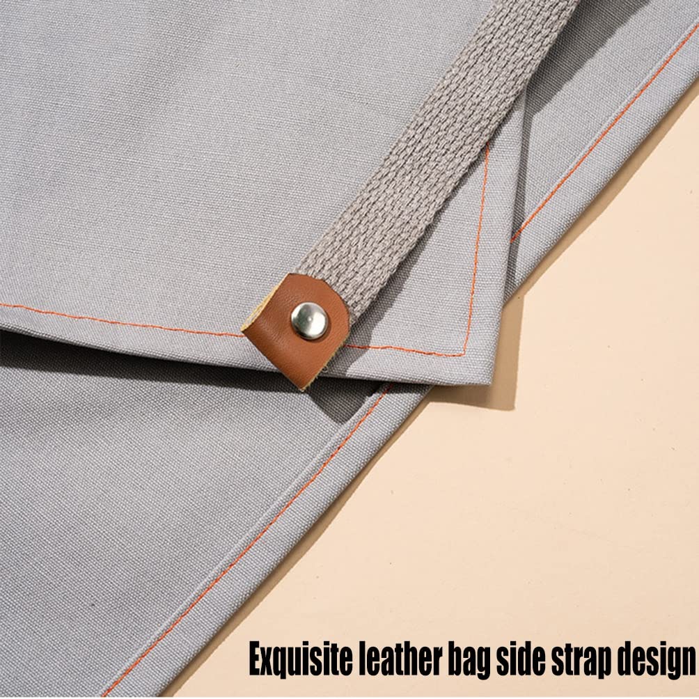 Delantal de Soldadura Denim Fashion Work Delantal, Baker/Barista/Bartender Tool Delantal, Hombres Y Mujeres Delantales Delantales con Bolsillos (Color : Blue, Size : 77x63cm)