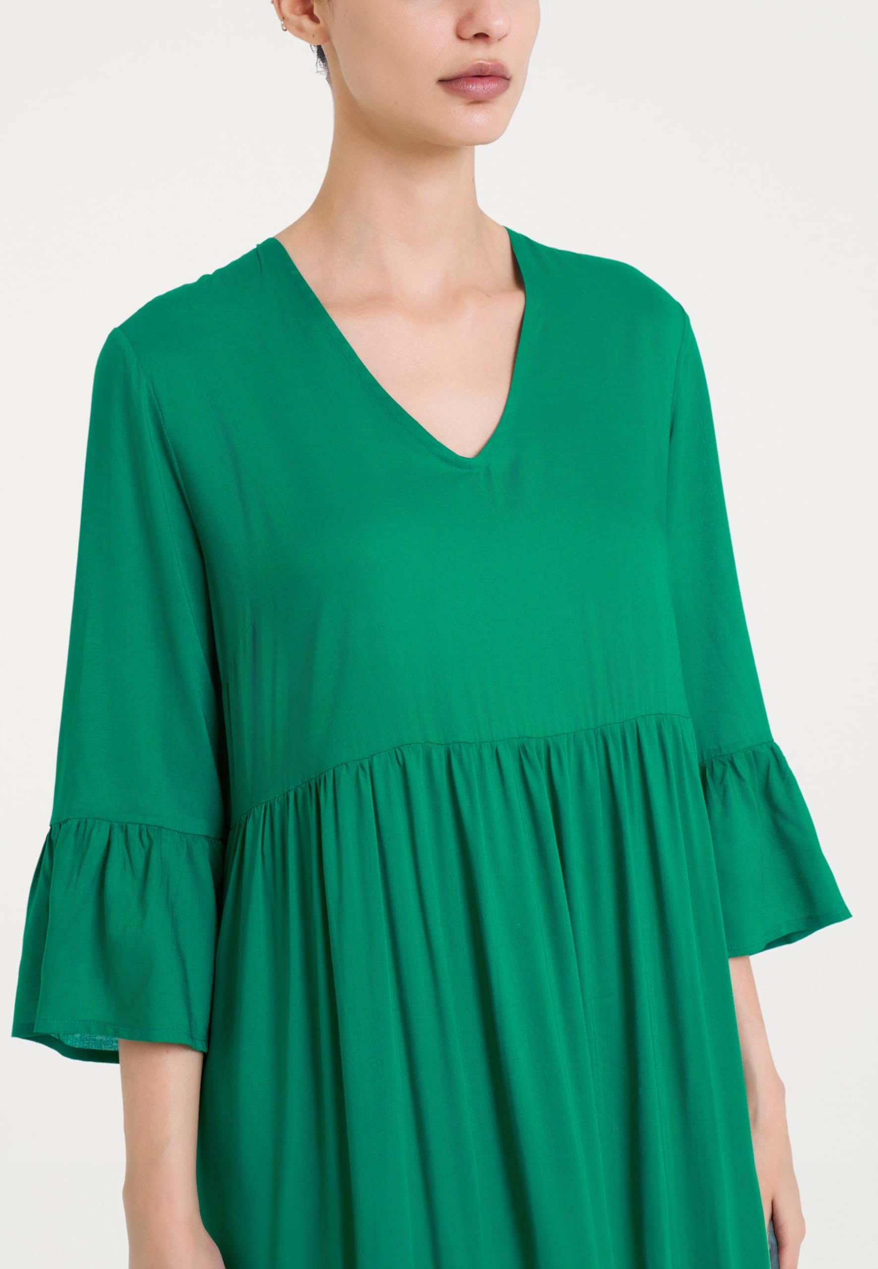 RAGNO Abito Donna Manica Tre Quarti 100% Viscosa Leggera DQ09DZ