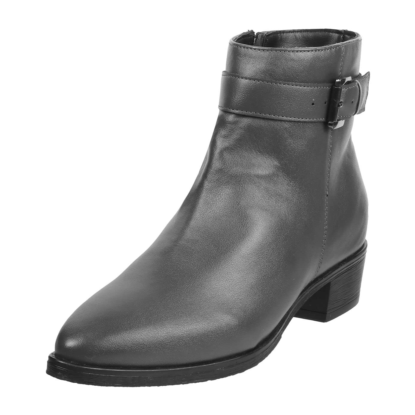 Mochi Womens Grey Faux Leather Buckle Detail Fashion Ankle Boot UK/6 EU/39 (31-69) (B0BQ3RXZP1) Amazon Price History, Amazon Price Tracker