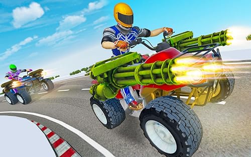 Uphill ATV Quad Bike Traffic Racing