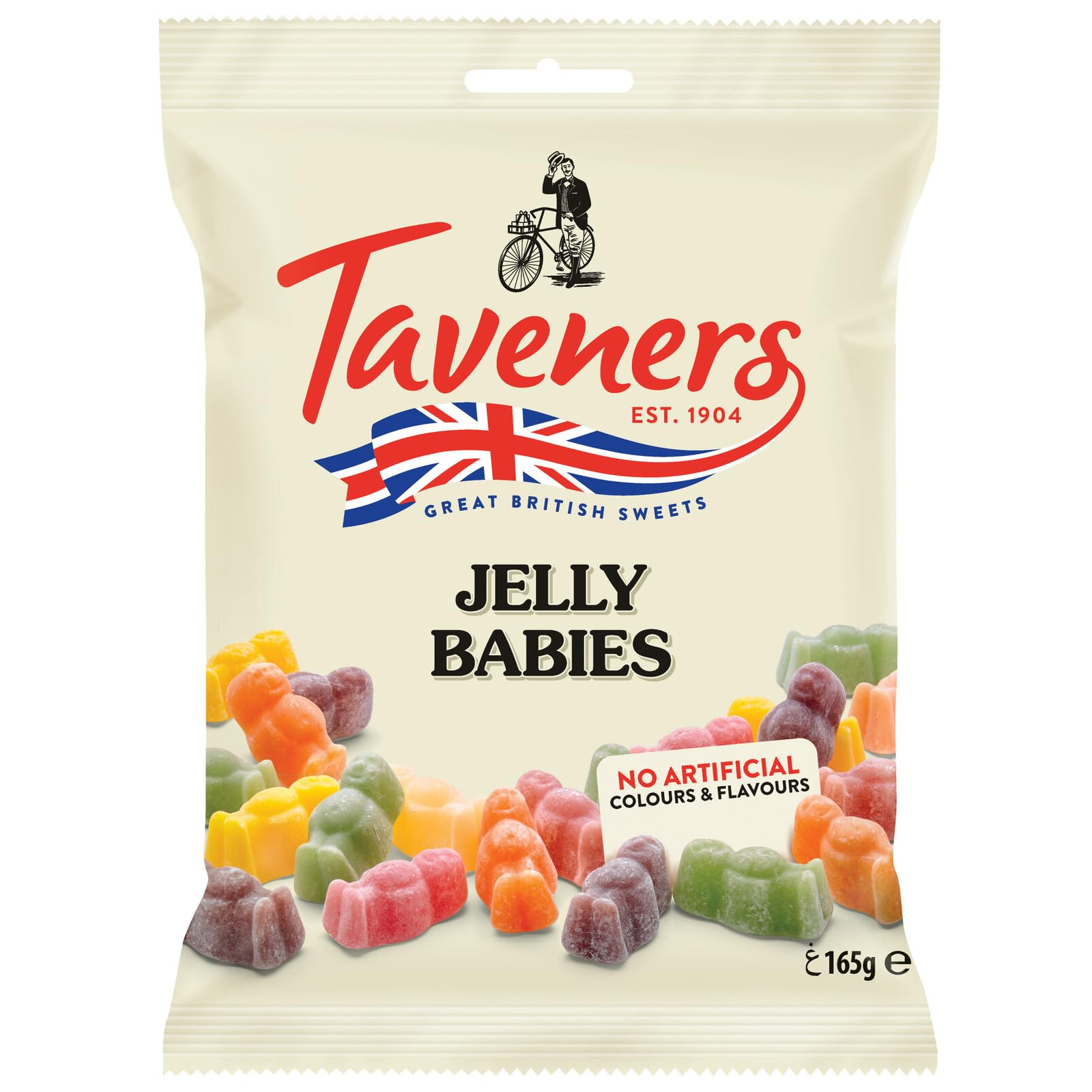(Pack of 2) Taveners Jelly Babies Great British Sweets 165g