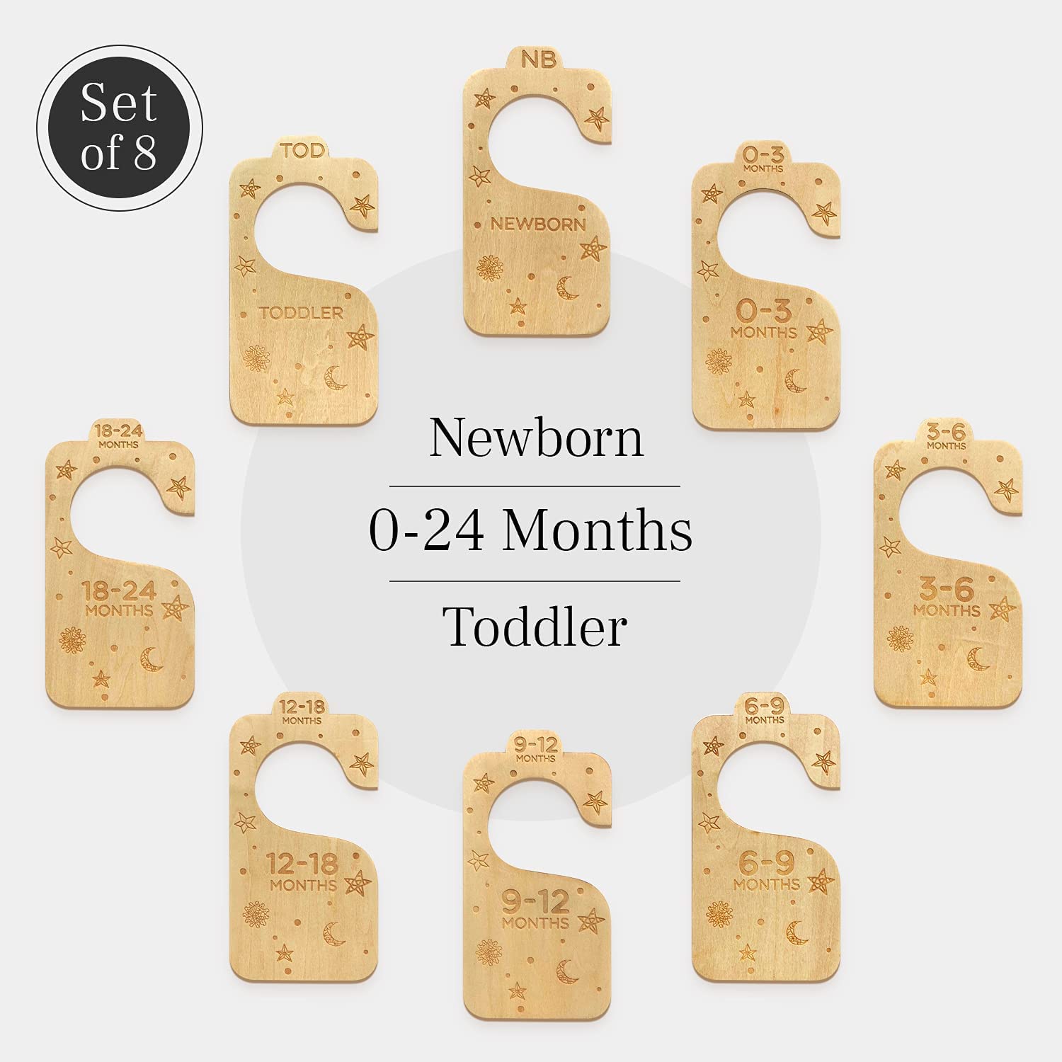 Buy Baby Closet Dividers (Boho) by Eli with Love 8 Premium Wood