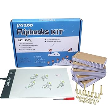 Amazon.com: Flip Book Kit,Flip Book Paper with Holes & A5