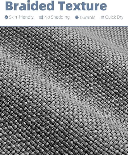 Miniatura 2 de PADOOR Tapetes de baño antideslizantes para baño, tapetes de baño trenzados y absorbentes, lavables a máquina, finos tapetes de baño para debajo