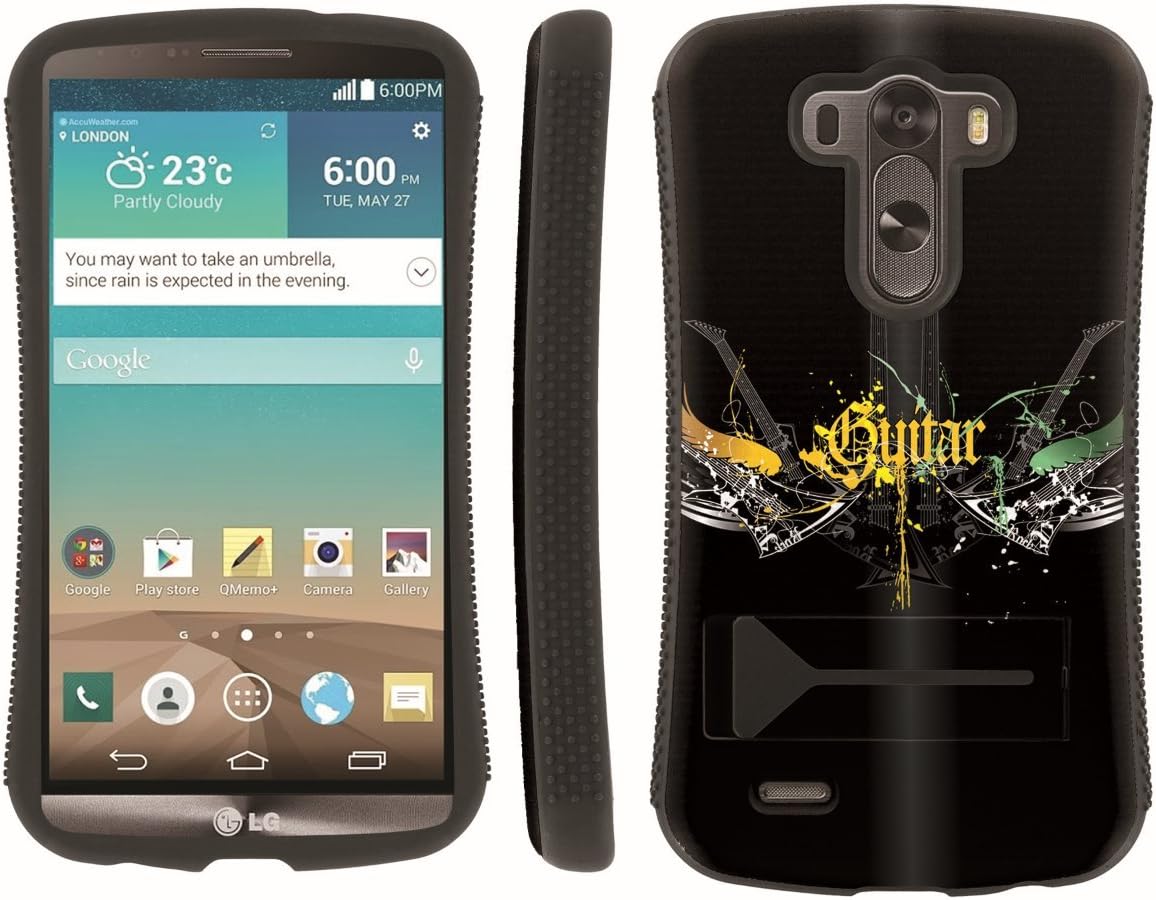 [ArmorXtreme] Hybrid ShockProof Armor KickStand Case (Guitar Wing) for LG G3