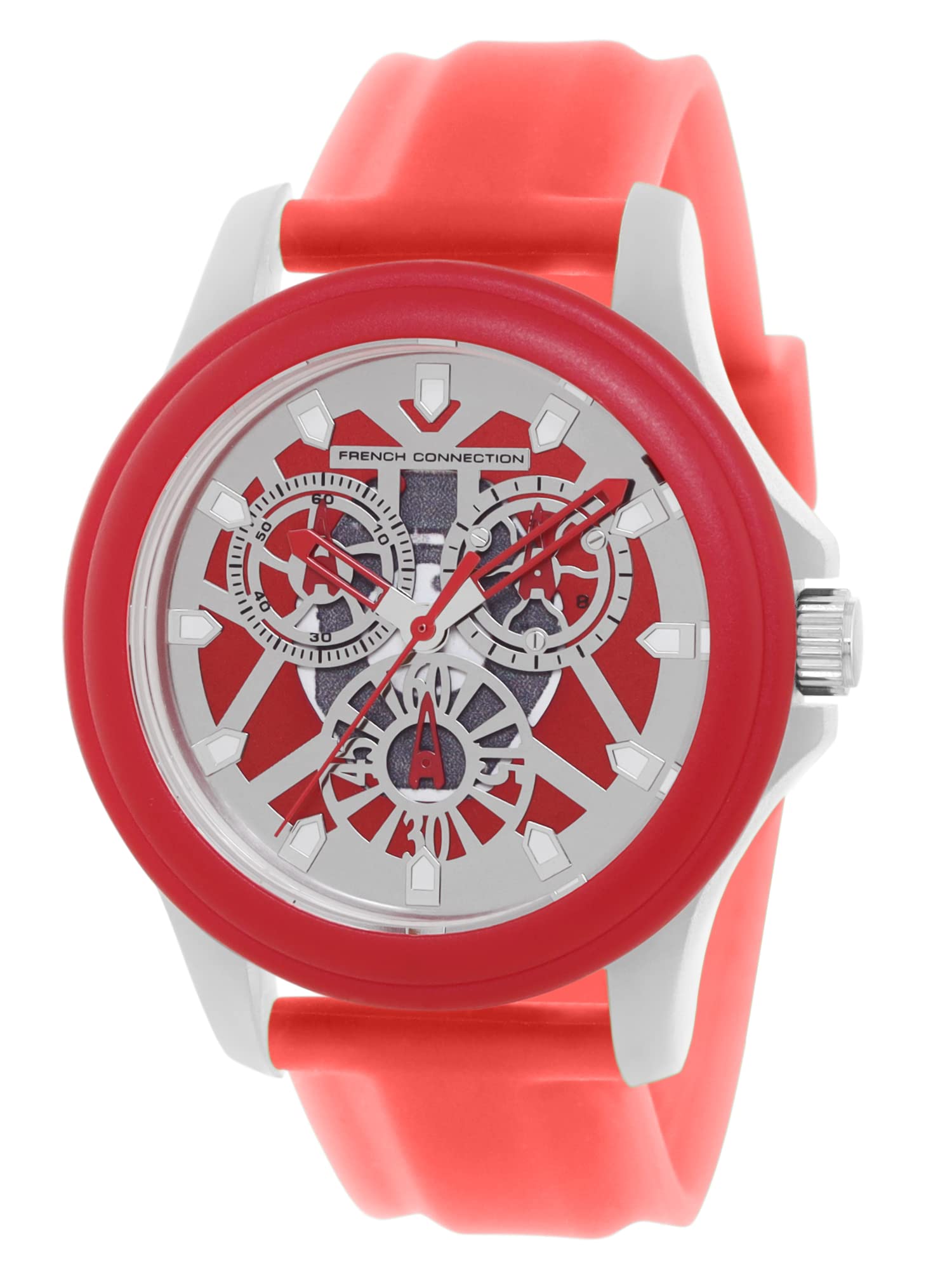 French Connection Analog Red Dial Mens Silicone Watch-Fc178R (B0BHLKJTF9) Amazon Price History, Amazon Price Tracker