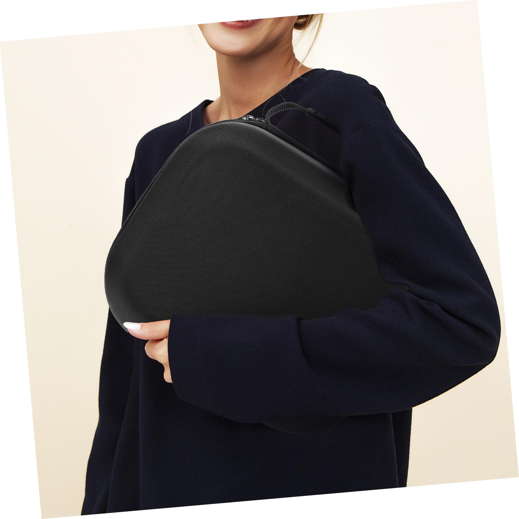 Hemobllo Custodia per Occhiali Vr Cerniera in Materiale Eva Nero, Protezione Durevole per Viaggio e Uso Quotidiano, Compatibile con Visori Vr Modello Neo3 e Modello 2