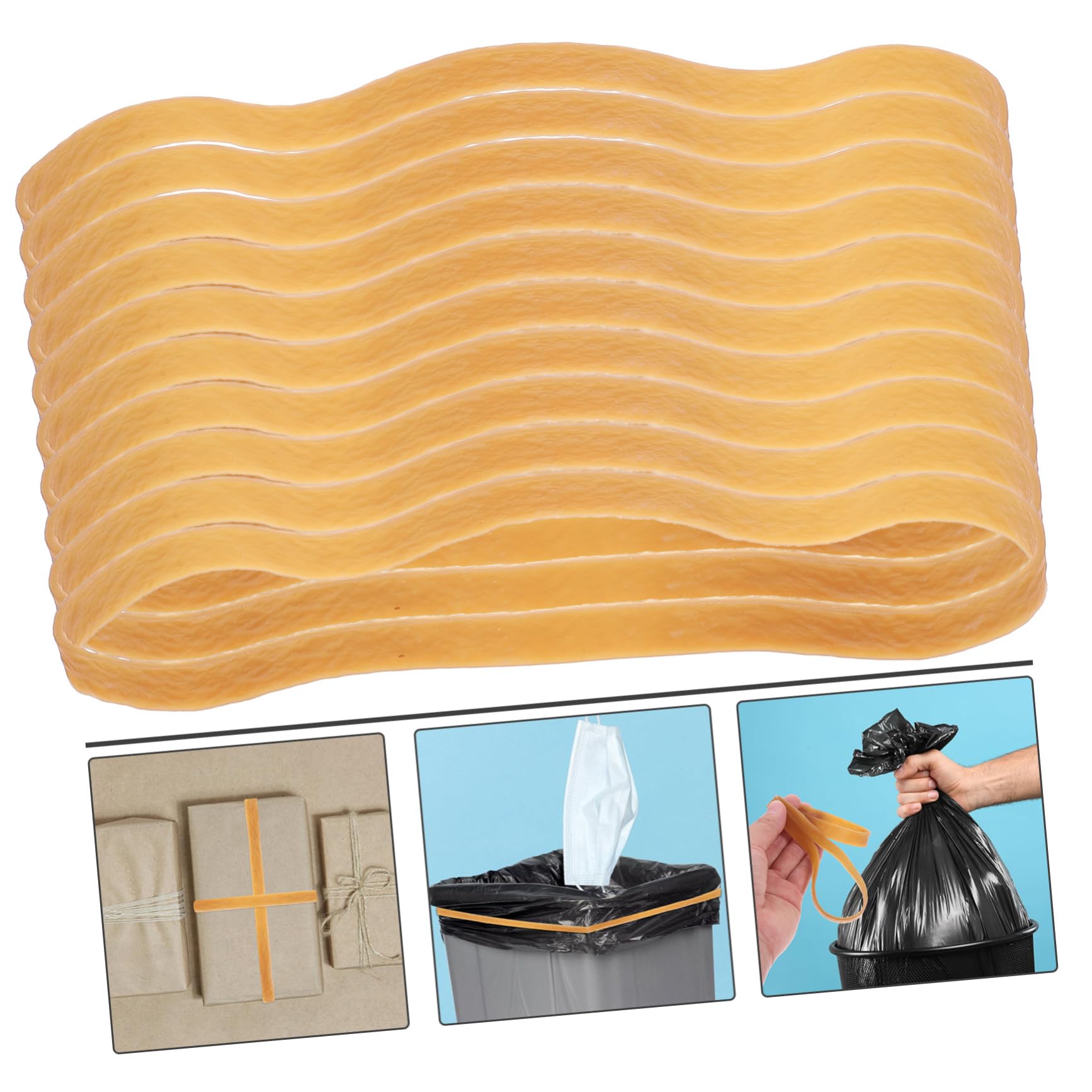 1tasche Gummibänder Dicke Gummibänder Multifunktionsgummibänder Elastische Großes Gummiband Wiederverwendbare Praktische Für Home Office Und Bürobedarf