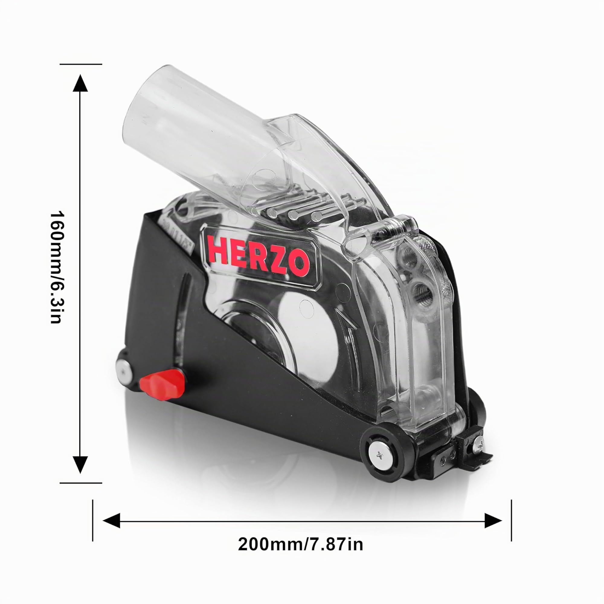 HERZO Cuffia Aspirazione con Slitta 115/125 mm