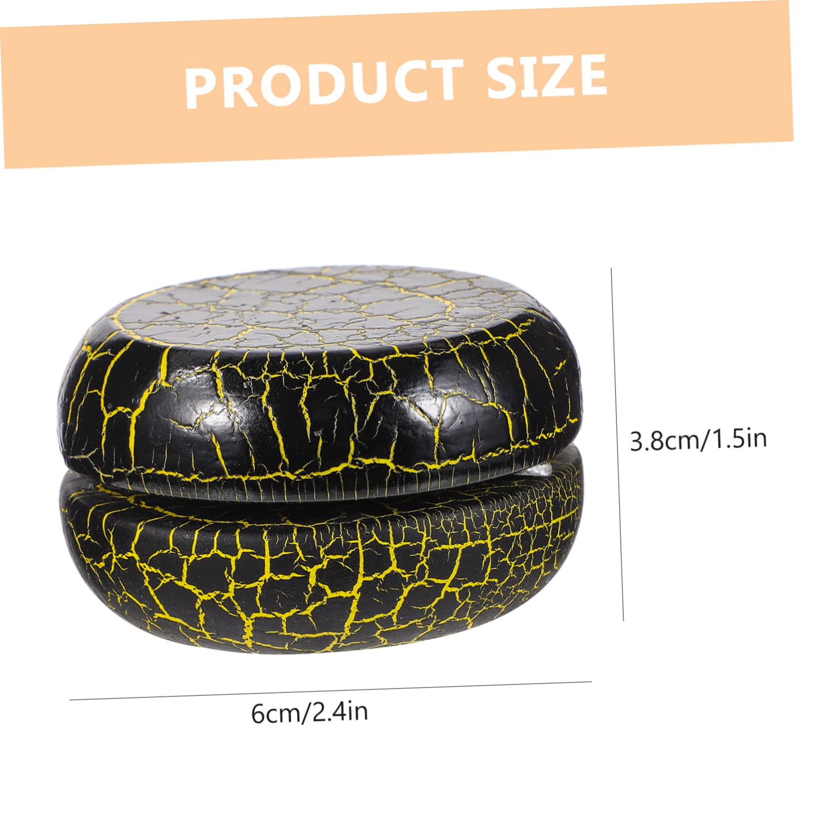 Hohopeti Wooden Yo Yo Ball with Crack Pattern Educational Fingertip Plaything for Boys and Creative Wooden for Fun and Skill Development