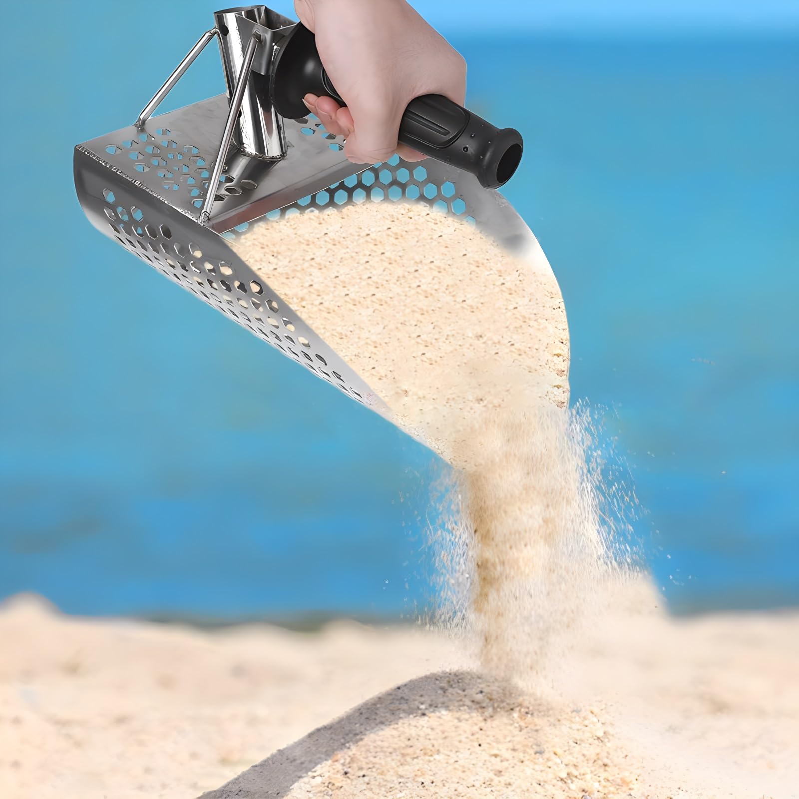 Amazon.co.jp: 金属探知器ツール ステンレス製熊手 砂ノミ熊手