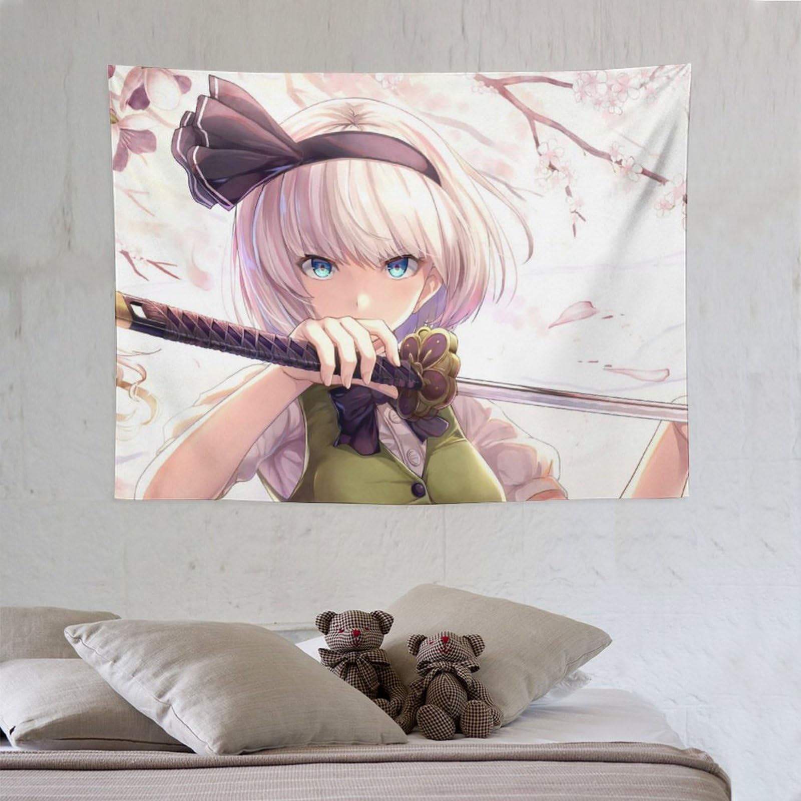 Amazon.co.jp: タペストリー 東方シリーズ 魂魄妖夢 かわいい 装飾布 