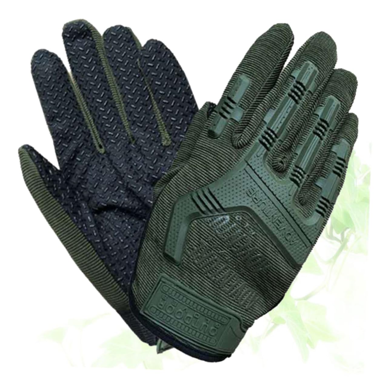 HANABASS 1 Pair Non-Slip Breathable Gloves Outdoor Sports Hiking Climbing Mittens Adjustable Wrist for Men