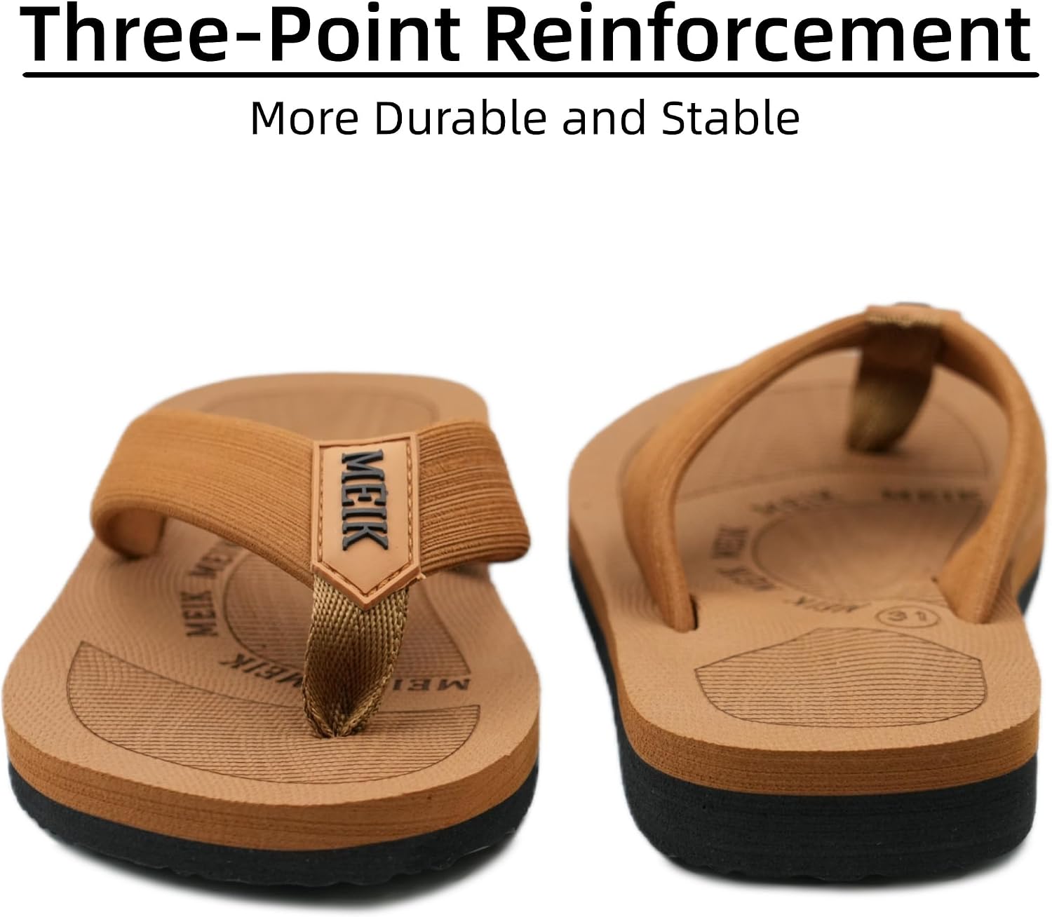 Meik Mangni Kids Boys Girls Flip Flops Comfortable Cushion Thong Sandals Lightweight Slip Resistant Sandals Summer Durable Quick Dry Slide Shower Shoes for Beach Swim Pool