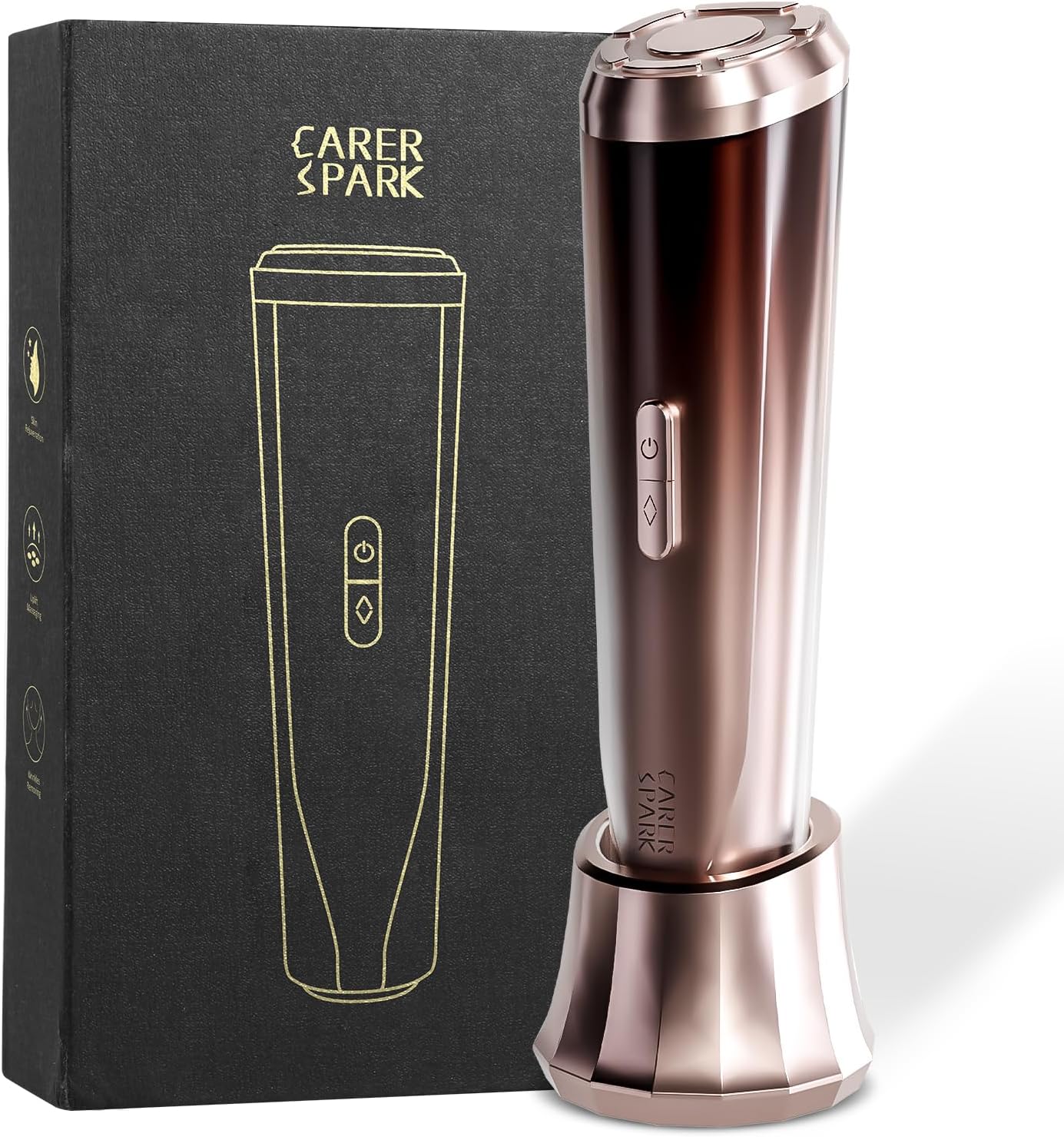 CARER SPARK Dispositivo Radiofrequenza Viso 3MHz Ultrasuoni EMS Fototerapia Antirughe