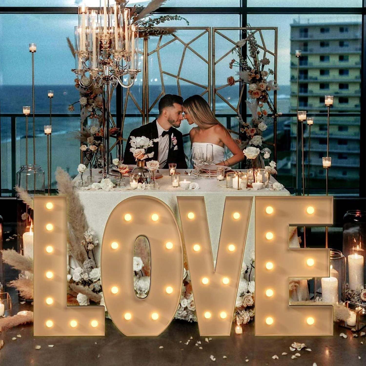 Decorazioni per Matrimoni Lettere Luminose per tendoni Mosaico Numeri Luminosi da 0 a 9 per Decorazioni per fondali per Feste di Compleanno Lettere Grandi per tendoni Decorazioni,B,120CM