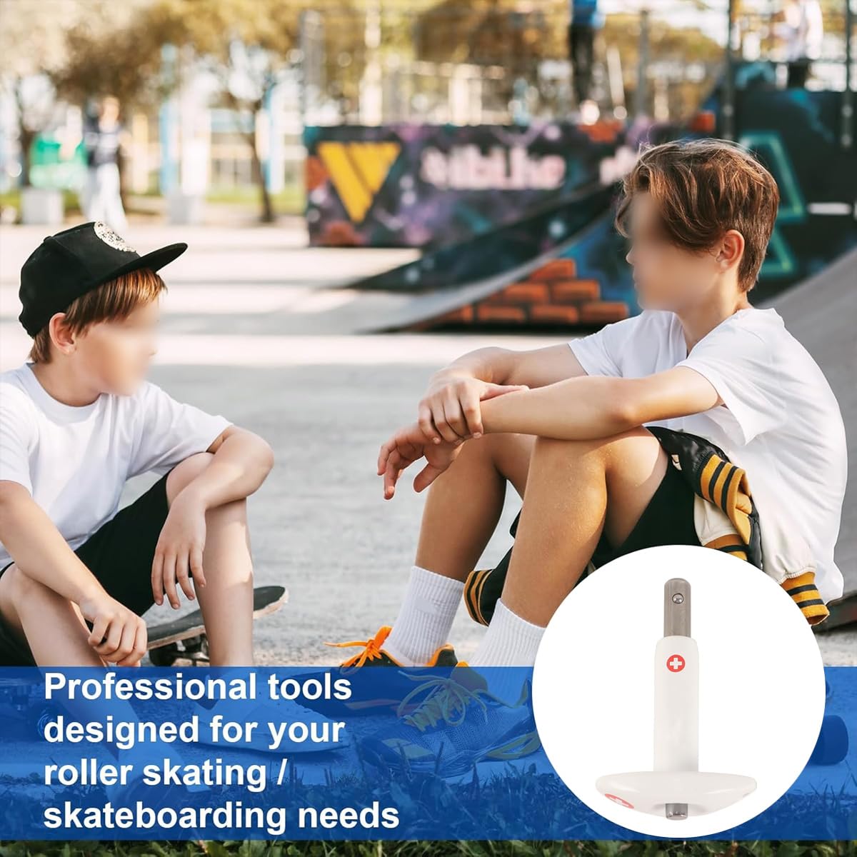 HUBa Estrattore di Cuscinetti in Acciaio Inox per Ruote da Skate, Pattini a rotelle, Longboard, profondità di rimozione 8 mm, Bianco