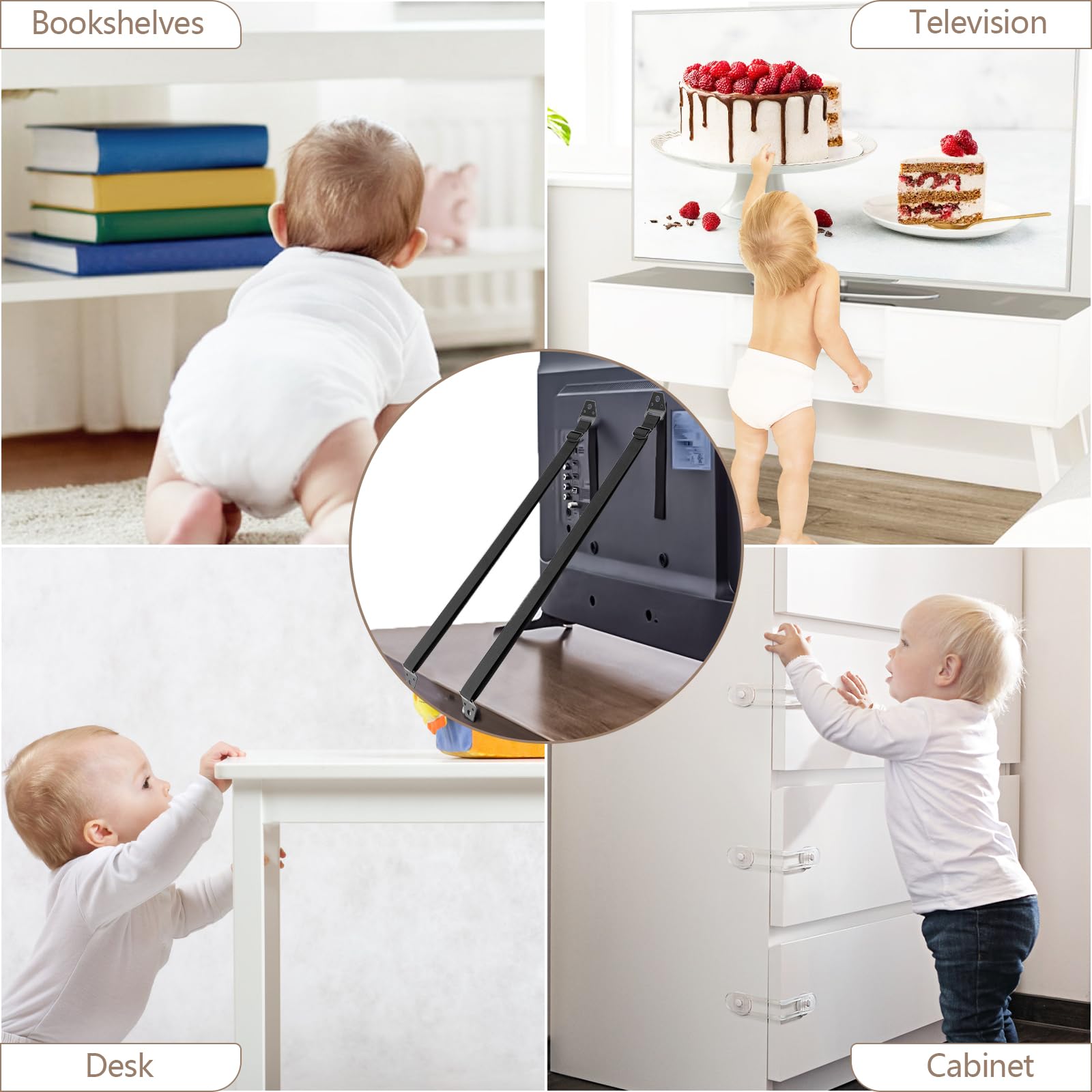 Amazon.com: JRTSJ TV Anti-tip Straps for TV, Screen and