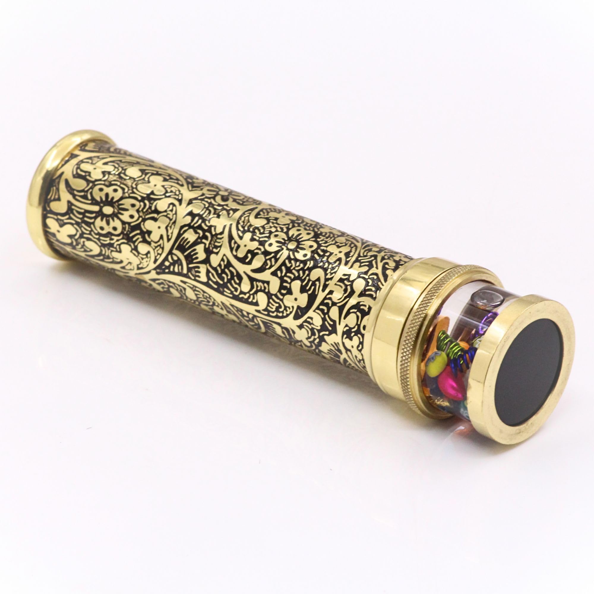 Kaléidoscope classique en laiton fait à la main pour jardins floraux - Un superbe mélange d'élégance artistique et de précision scientifique