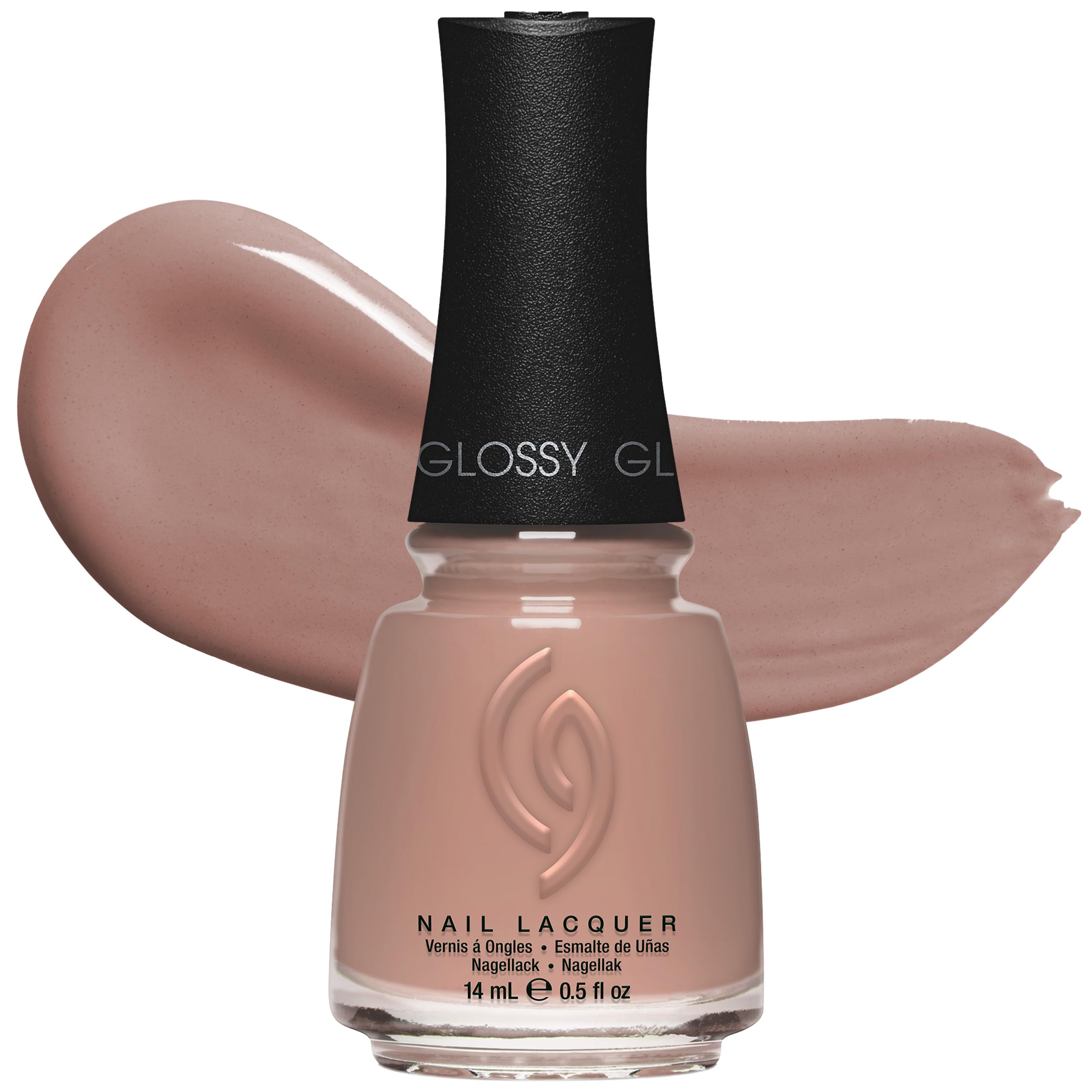 CG Nail Polish Bare Attack – Nude Beige Nail Lacquer for DIY Manicure, Chip-Resistant, Natural Glossy Finish, 0.5 fl oz