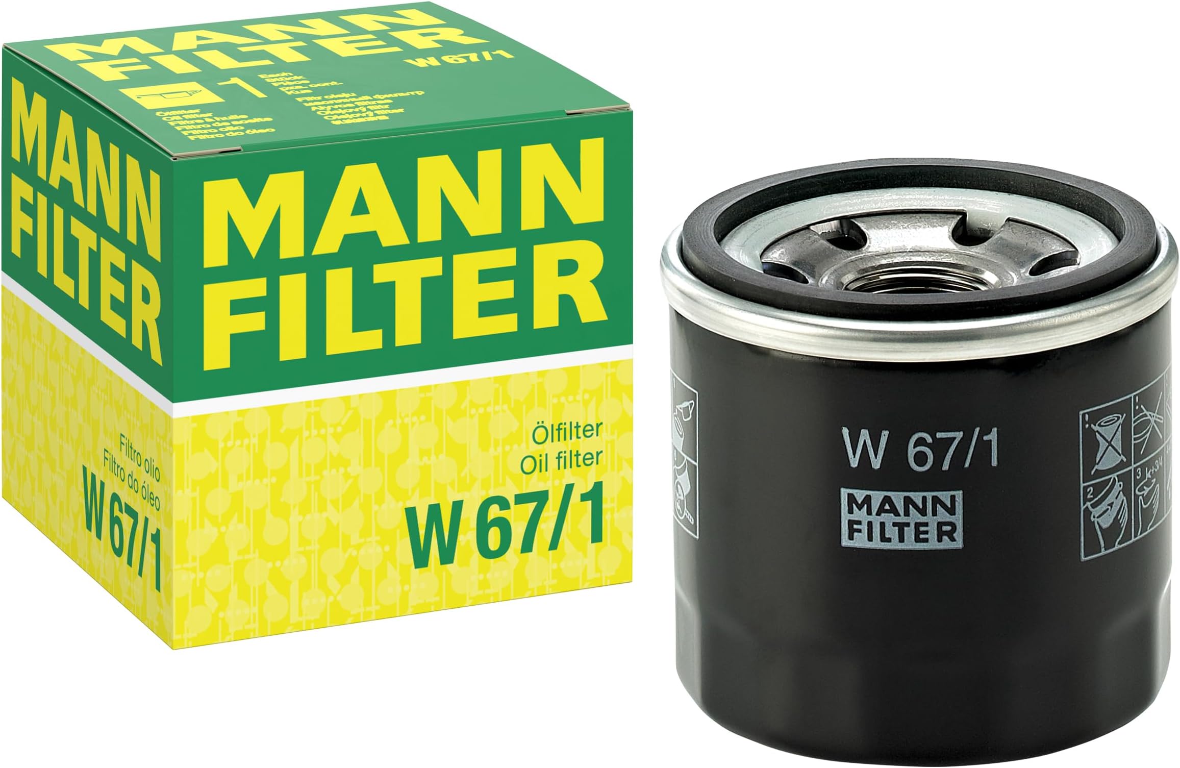 MANN-FILTER W 67/1 Oil Filter for Car