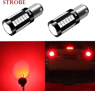 Alla Lighting 2800lm 7518 1157 LED Strobe Flashing Lights Bulbs Xtreme Super Bright BAY15D 1157 LED Bulbs High Power 5730 33-SMD LED 1157 Bulbs 7528 2057 2357 LED Turn Signal Brake Stop Tail Light - coolthings.us