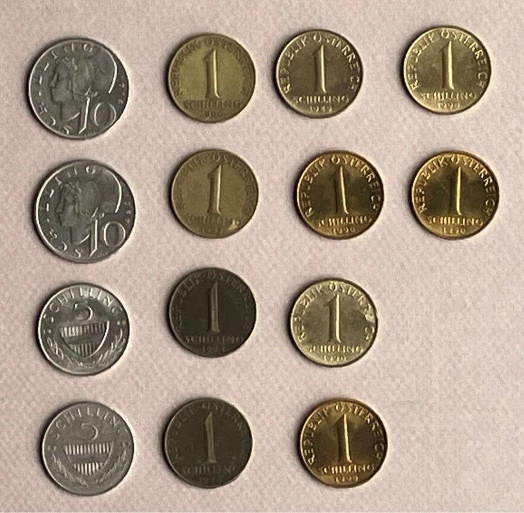 Amazon | オーストリア 旧通貨 まとめ ヴィンテージ シリング 1974
