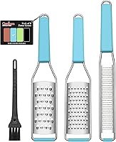 Vista 10 de Rallador de Queso Cambom, Triturador de Vegetales y Rallador Cítrico, Rallador de Limón para Queso Parmesano, Vegetales, Calabacín, Nuez Moscada