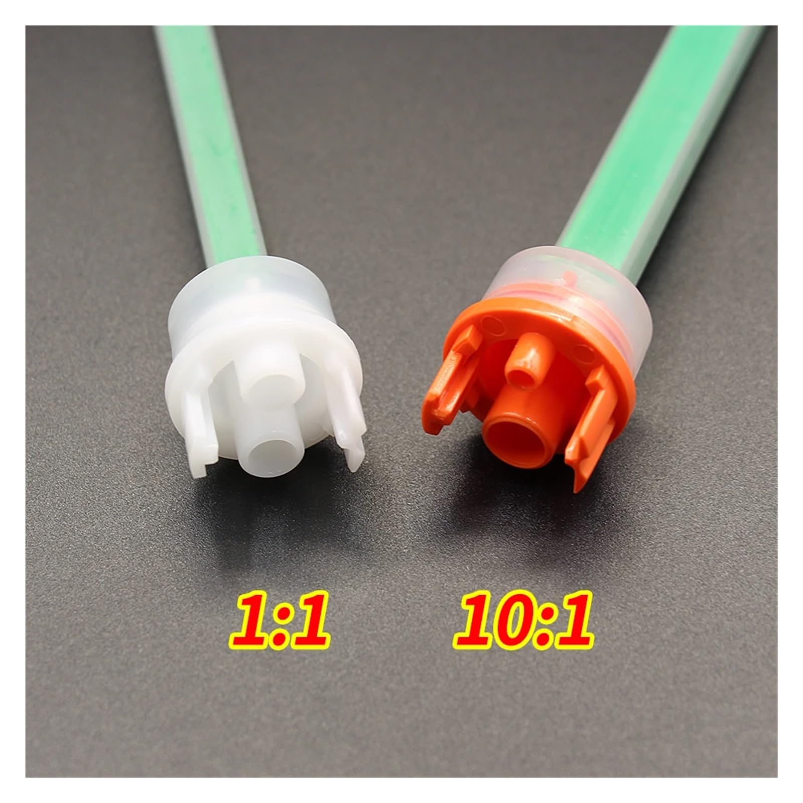 Mezcladores Estáticos Boquilla mezcladora estática AB 1:1 10:1 de adhesivo epoxi Tubo mezclador Mezclador líquidos dos componentes(FMQX7-24 1-1 30pcs)