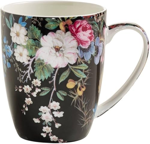 Maxwell & Williams William Kilburn Coupe Mug in Gift Box, 400 ml Capacity, Midnight Blossom