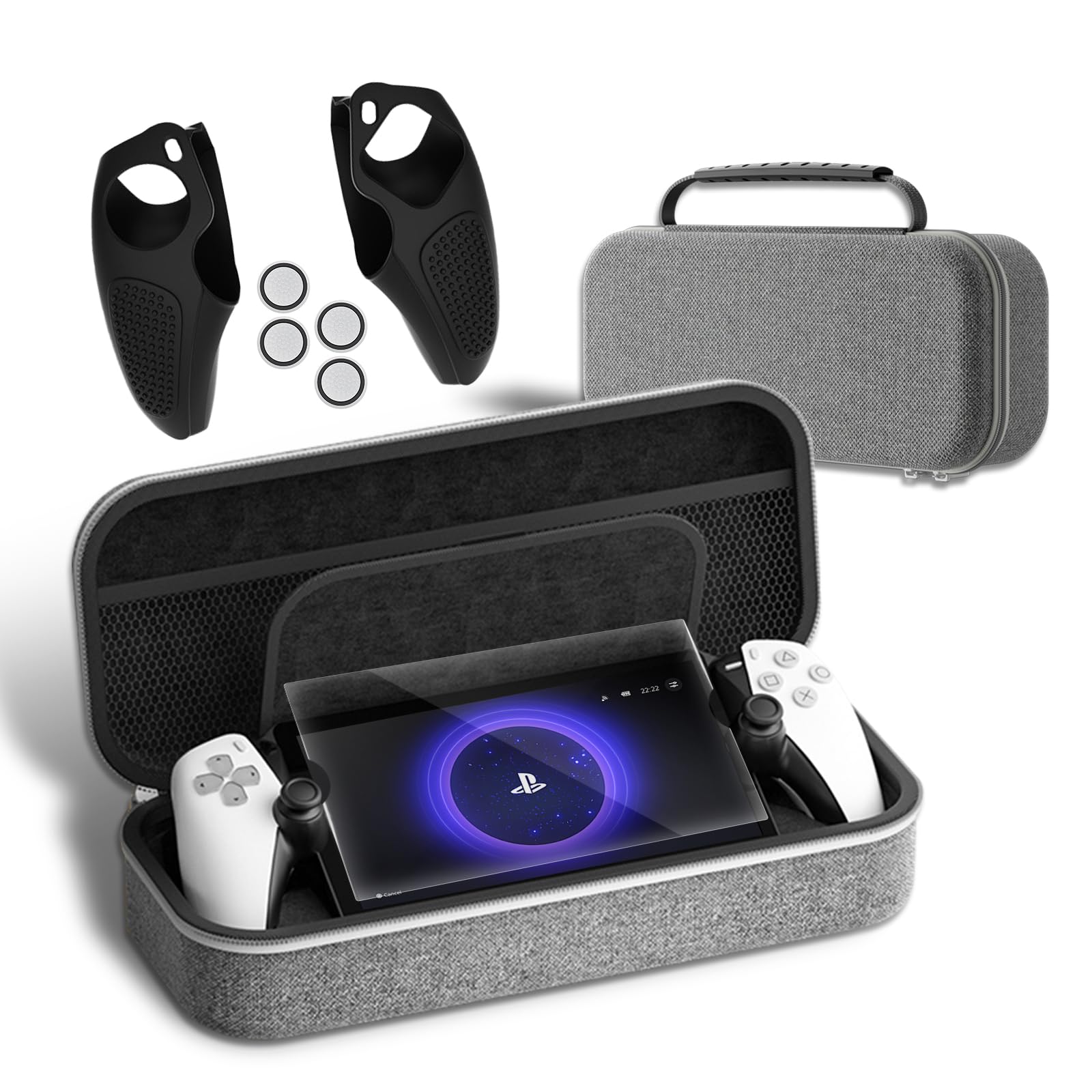 Amazon.co.jp: SPOSING【4点セット】PSポータブル ケース PS5 Portal  