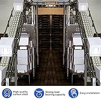 Vista 5 de Gisafai 30 unidades de rodillos de transferencia de bolas de 1 pulgada, capacidad de carga de 400 libras, unidad de transferencia de bola redonda