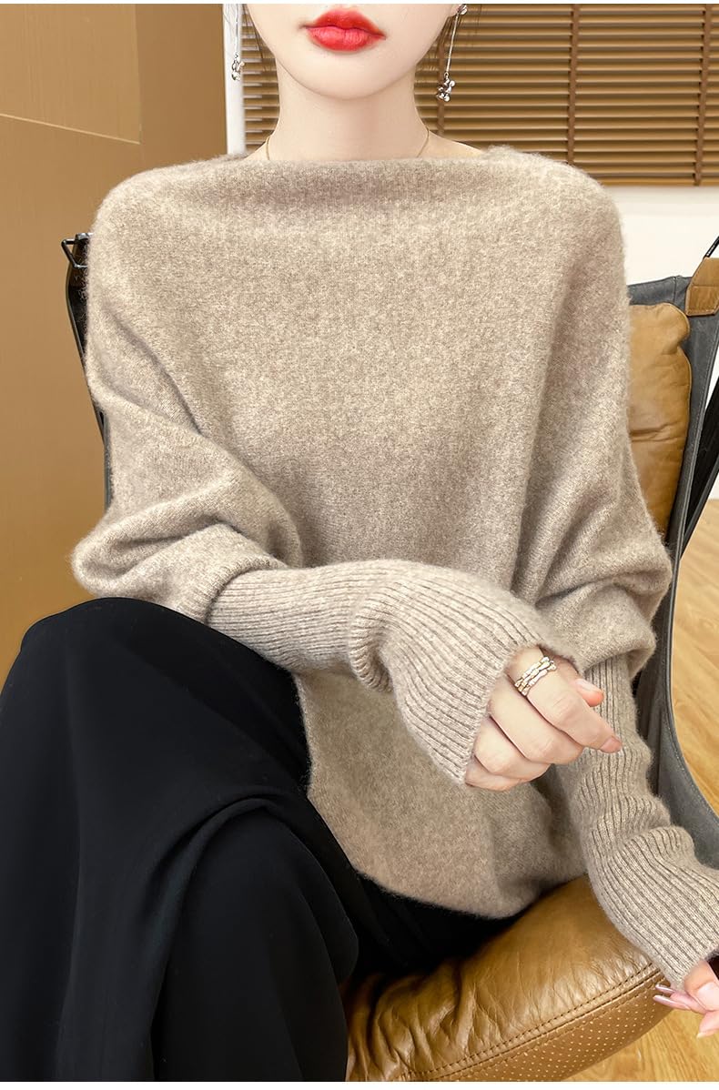 Poncho De Mujer Chales Y Abrigos De Lana Merino Para Mujer Suéter Tipo Poncho Con Mangas Elegante Suave Y Cálido Capa De Cachemira Suéter De Punto Para Otoño E Invierno Top Para Mujer