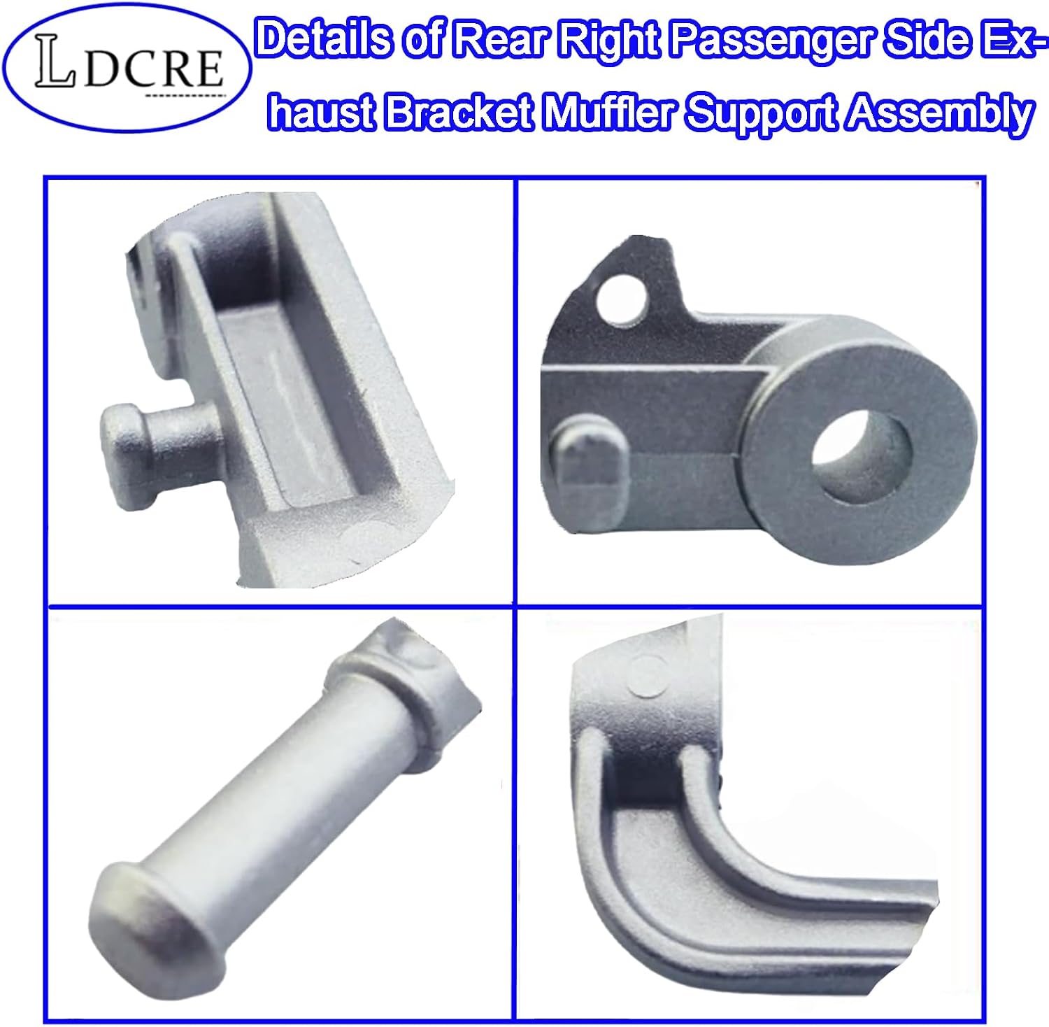 Rear Right Passenger Side Exhaust Bracket Muffler Support Assembly, Exhaust Hanger Mount, OEM Replacement Fits Dodge Ram 1500 Truck 5.7L 6.2L 2019-2025, Replace Part# 68395841AA