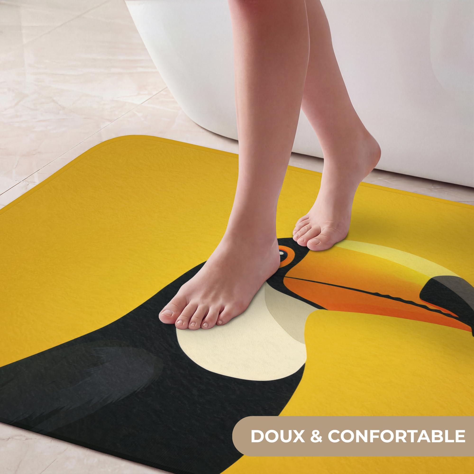 Tapis Salle De Bain Decoration Absorbant Antidérapant Lavable Non