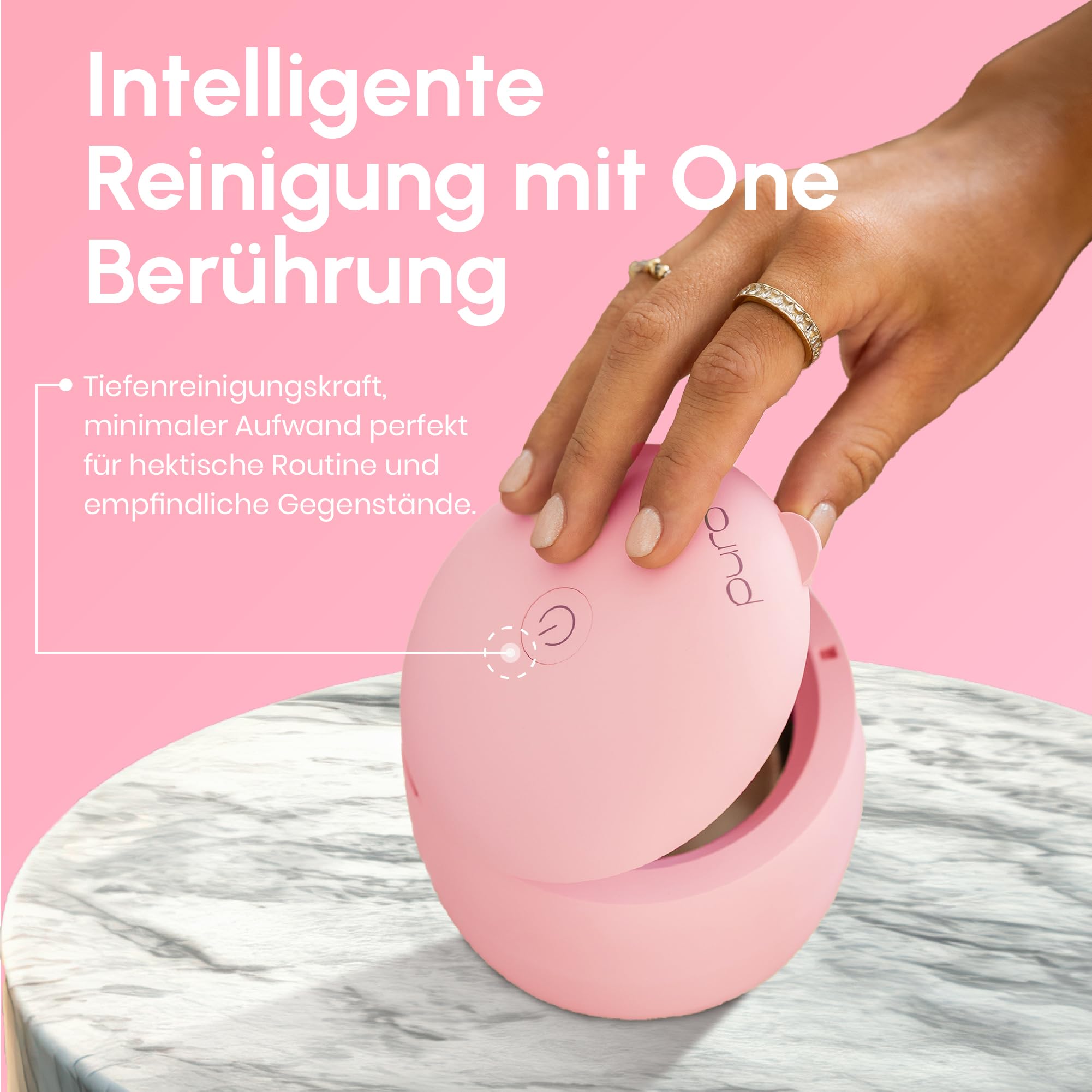 Ultraschallreinigungsgerät 42kHz für Zahnschienen, 200ML Dental Pod, Schmuck & Zahnprothesen - Leise & Hygienisch Ultraschallreiniger, Kompakt & Stilvoll Ultrasonic Cleaner mit Timer