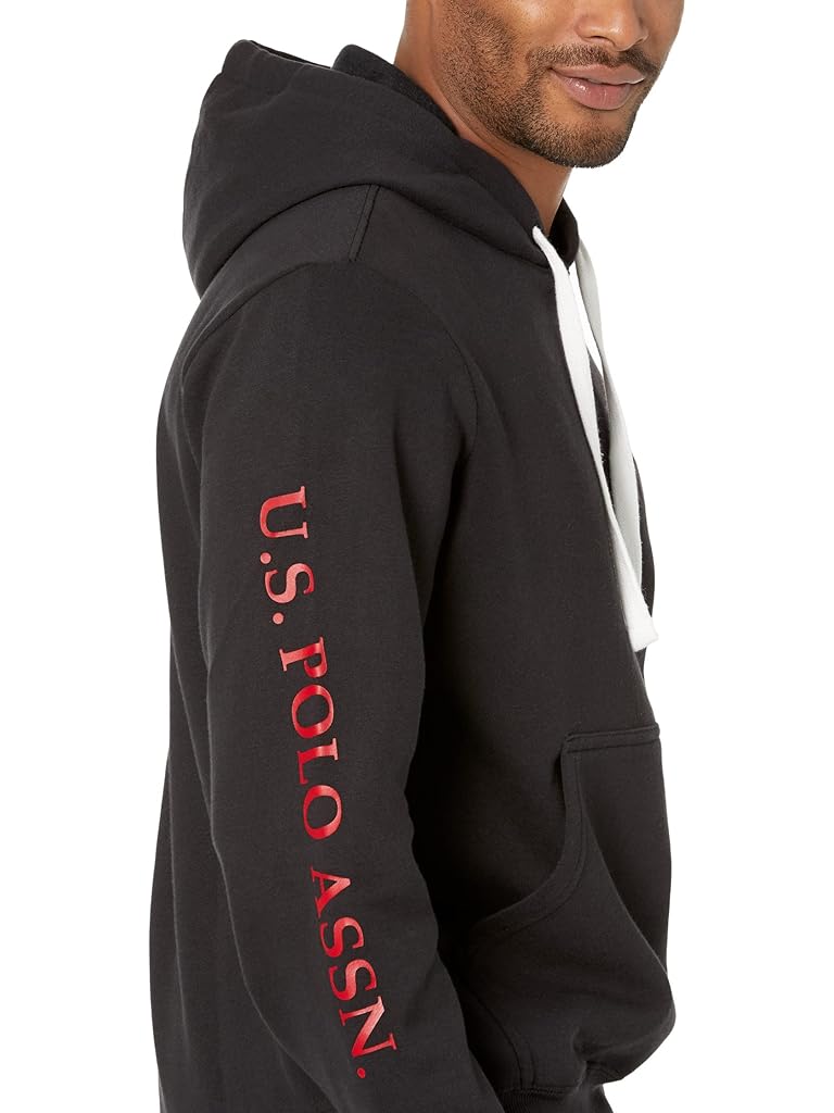 U.S. POLO ASSN. Popover Fleece Hoodie w/ Print