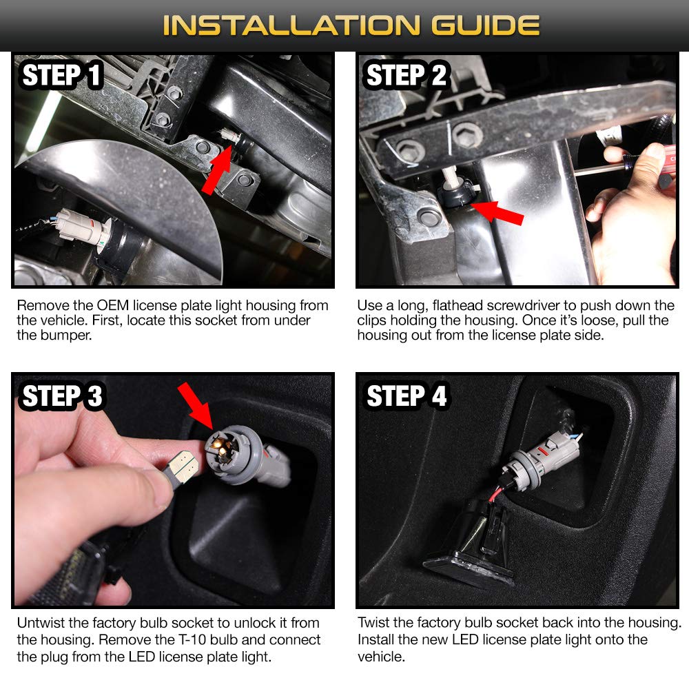 2016 toyota tacoma license plate light